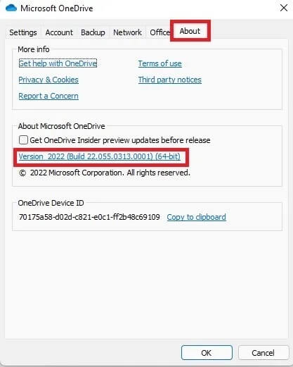 troubleshooting-onedrive-sync-issues-about-417x521 كيفية استكشاف مشكلات مزامنة OneDrive وإصلاحها