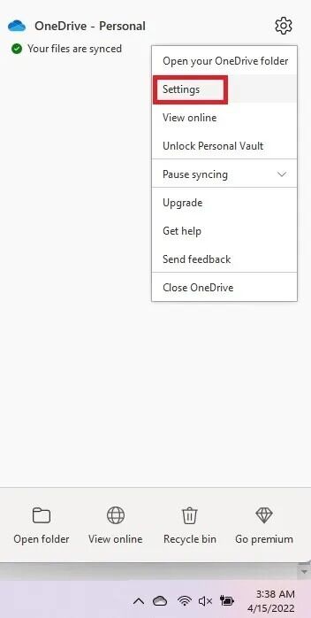 troubleshooting-onedrive-sync-issues-setting-menu-352x698 كيفية استكشاف مشكلات مزامنة OneDrive وإصلاحها