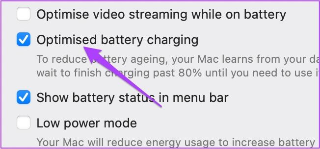 turn-off-optimised-battery-charging-mac-652x304 طرق إصلاح عدم شحن MacBook Air