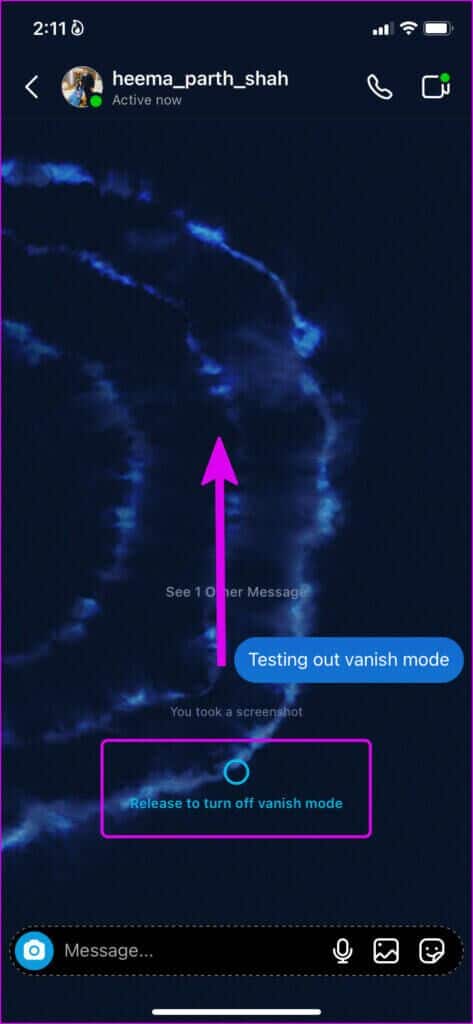 turn-off-vanish-mode-473x1024-1-473x1024 كيفية إرسال رسائل صامتة ومختفية على Instagram