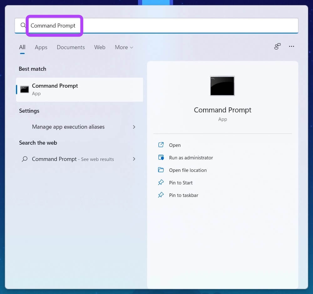 type-command-prompt-and-press-enter-1000x939 كيفية منع الماوس ولوحة المفاتيح من إيقاظ جهاز الكمبيوتر الذي يعمل بنظام Windows 11