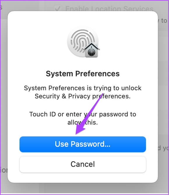 unlock-location-services-settings-mac-580x670 أفضل 5 طرق لإصلاح عدم عمل خدمات الموقع على نظام Mac