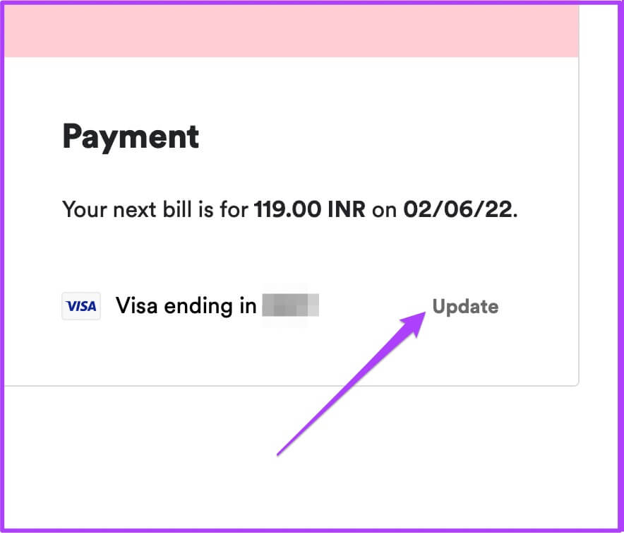 update-billing-details-spotify-884x754 أفضل 7 طرق لإصلاح عدم عمل تطبيق Spotify على Android TV