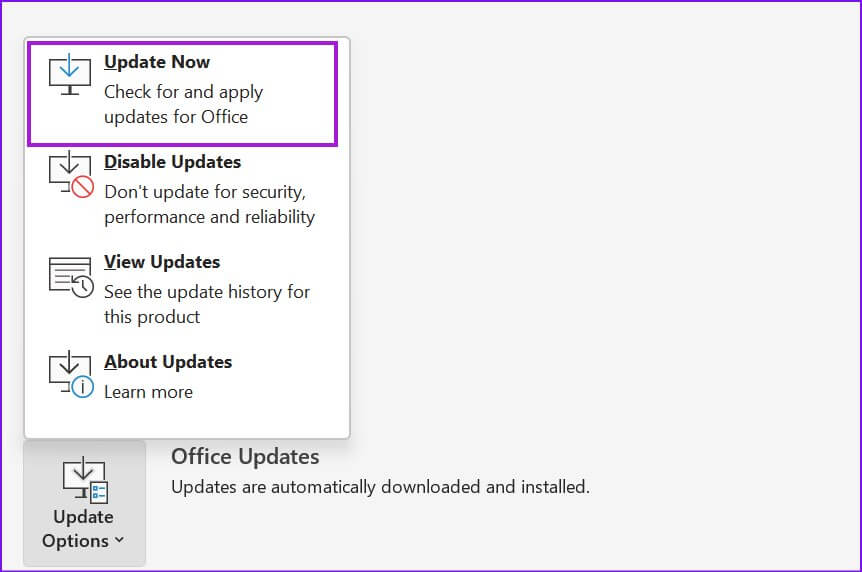 update-outlook-on-windows-11-862x572 أفضل 8 طرق لإصلاح عدم استجابة Outlook عند محاولة الطباعة