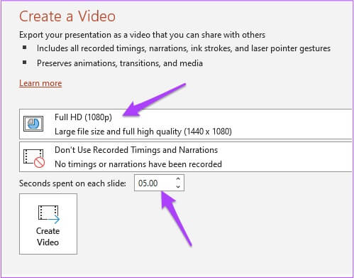video-export-setting-powerpoint-mac-499x391 كيفية تحويل ملف PowerPoint إلى فيديو على Mac و Windows