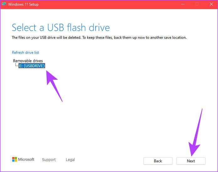 win-11-usb-10-695x550 أفضل طريقتين لإنشاء محرك أقراص USB قابل للتشغيل بنظام Windows 11