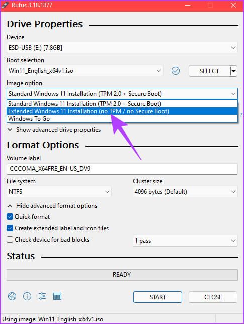 win-11-usb-20-485x644 أفضل طريقتين لإنشاء محرك أقراص USB قابل للتشغيل بنظام Windows 11