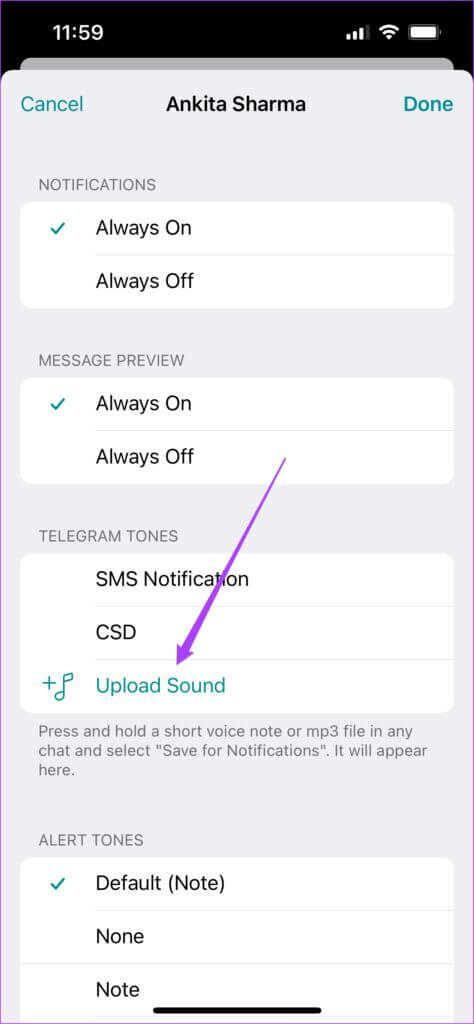كيفية إضافة أصوات إشعارات مخصصة على Telegram - %categories