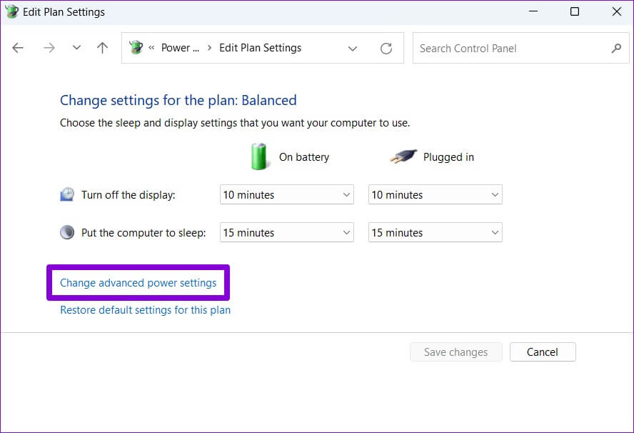 Change-Advanced-Power-Settings-on-Windwos-1-888x606 أفضل 6 طرق لإصلاح عدم عمل وضع السكون على Windows 11