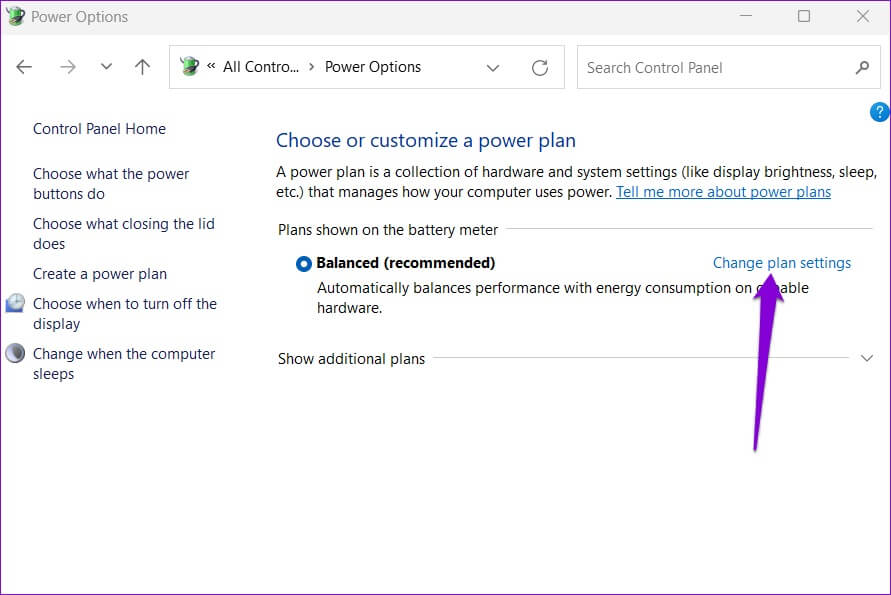 Change-Power-Plan-on-Windows-1-891x595 أفضل 6 طرق لإصلاح عدم عمل وضع السكون على Windows 11