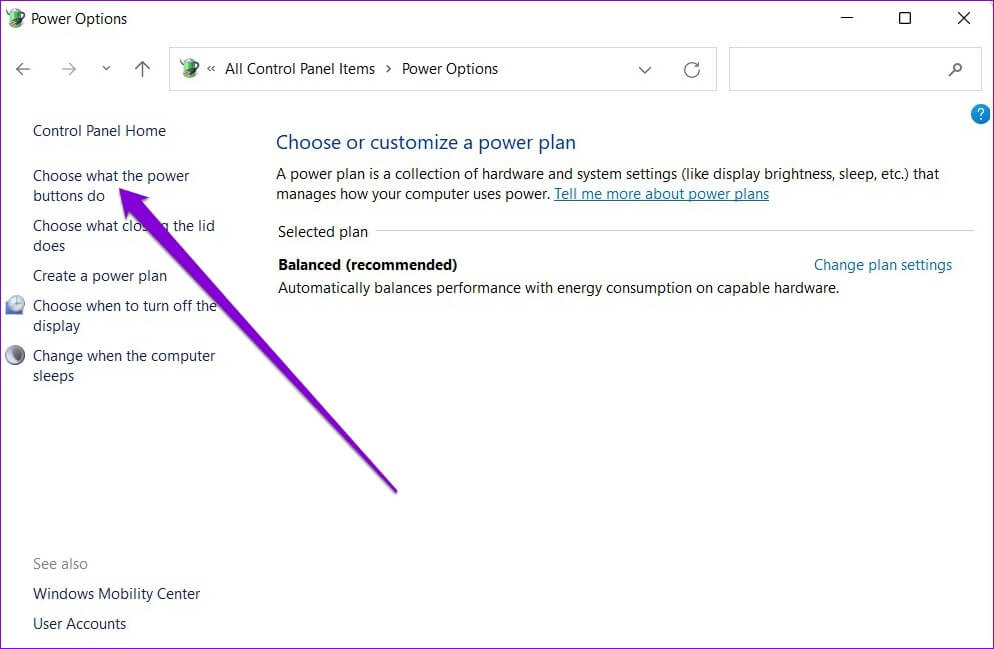 Choose-What-Power-Buttons-Do-994x649 أفضل 6 طرق لإصلاح عدم عمل وضع السكون على Windows 11