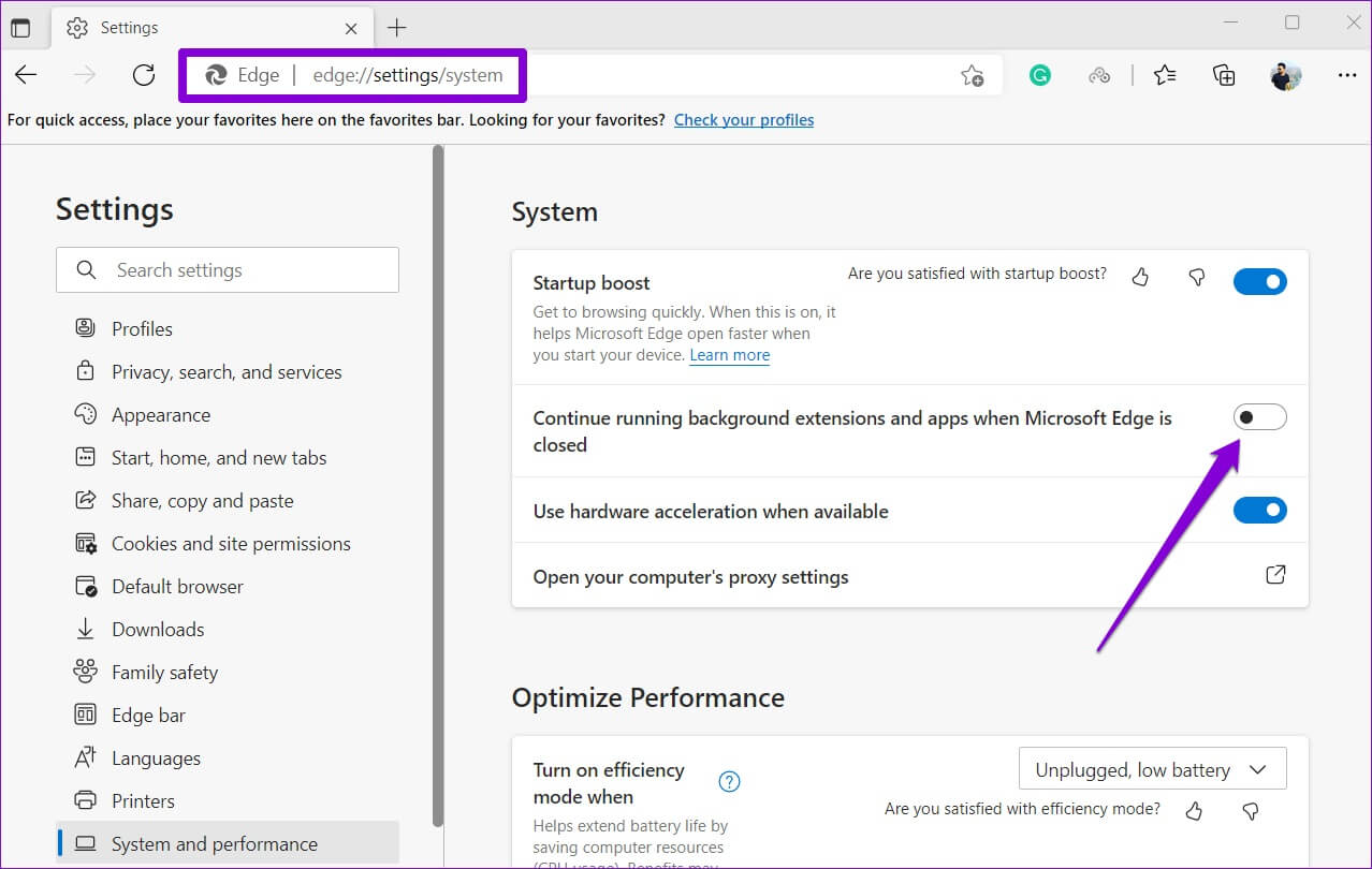 Disable-Background-Activities-in-Edge-1-1278x810 إصلاح تسبب Microsoft Edge في استنزاف البطارية على Windows 11