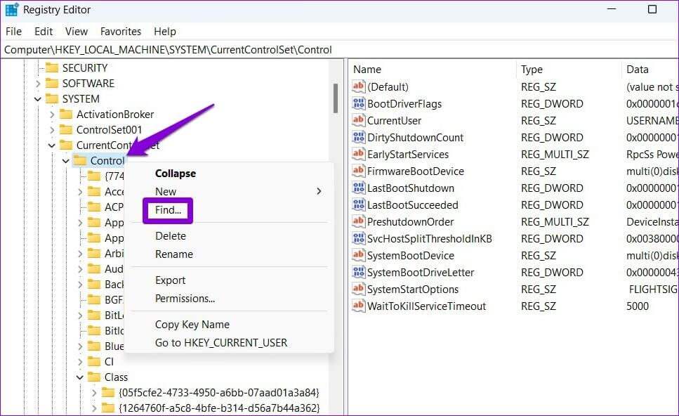 Find-a-Registry-Entry-967x592 أفضل 7 طرق لإصلاح وضع الطائرة باللون الرمادي على Windows 10 و Windows 11