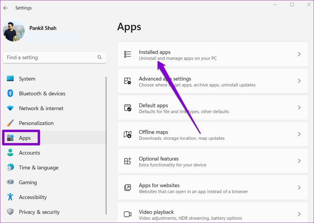 Installed-Apps-on-Windows-4-1058x753 إصلاح تسبب Microsoft Edge في استنزاف البطارية على Windows 11