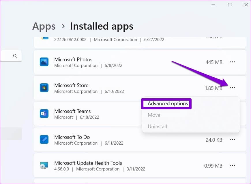 Microsoft-Store-Advanced-Options-1-870x640 إصلاح عدم تحديث تطبيقات متجر Microsoft تلقائيًا