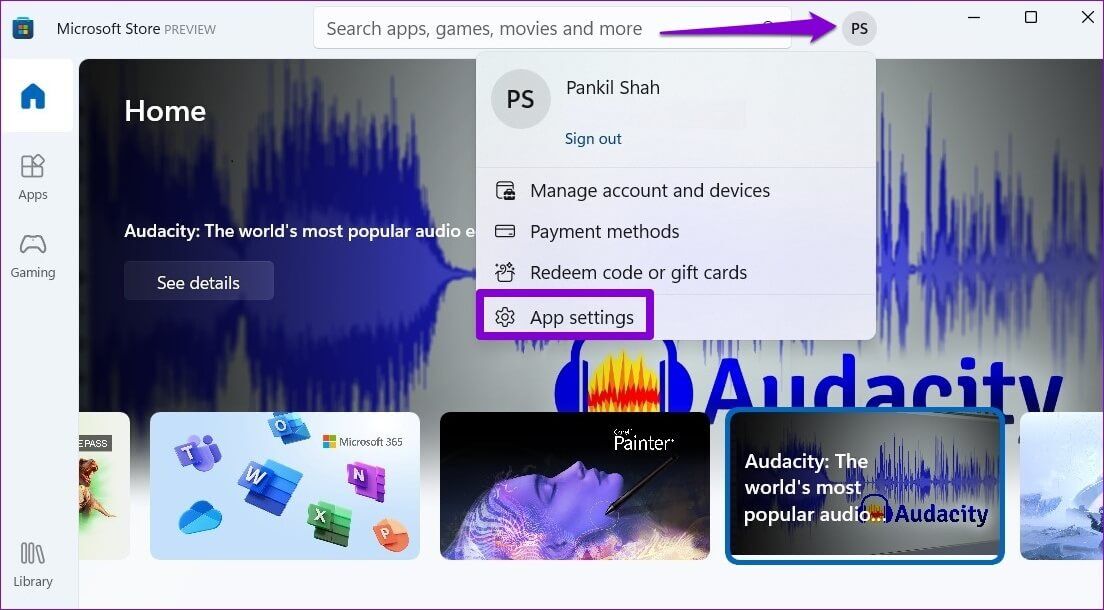 Microsoft-Store-App-Settings-3-1104x610 إصلاح عدم تحديث تطبيقات متجر Microsoft تلقائيًا