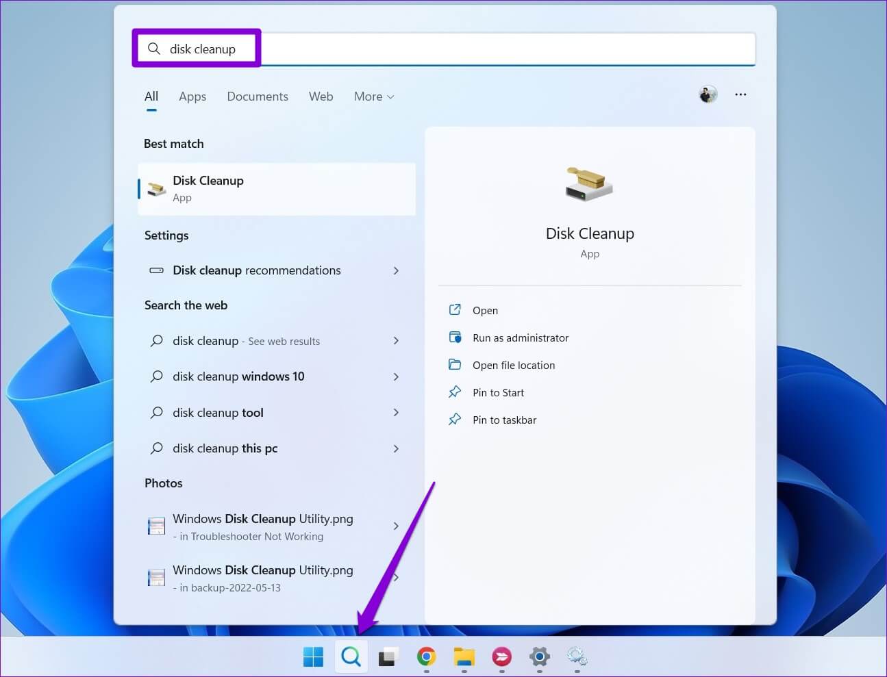 Open-Disk-Cleanup-on-Windows-2-1295x989 أفضل 7 طرق لإصلاح خطأ نفاد ذاكرة الكمبيوتر في Windows 10 و Windows 11