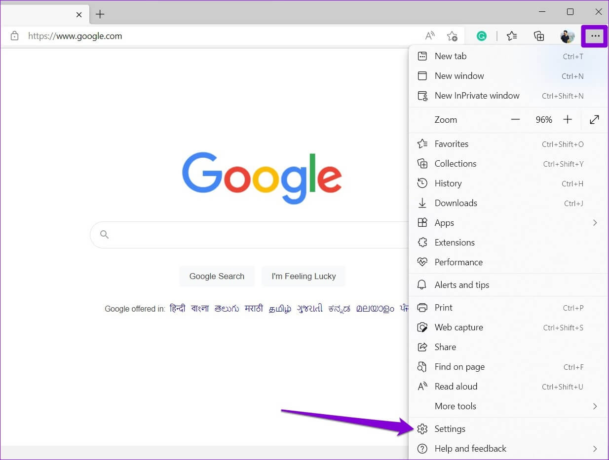 Open-Settings-on-Edge-2-1234x933 إصلاح تسبب Microsoft Edge في استنزاف البطارية على Windows 11