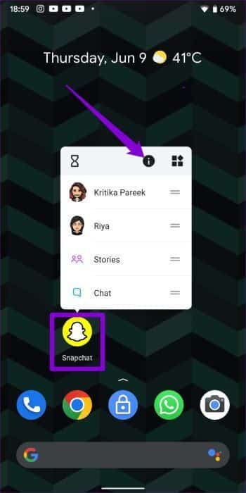 Open-Snapchat-App-Info-on-Android-350x700 أفضل 7 طرق لإصلاح خطأ تعذر الاتصال في Snapchat