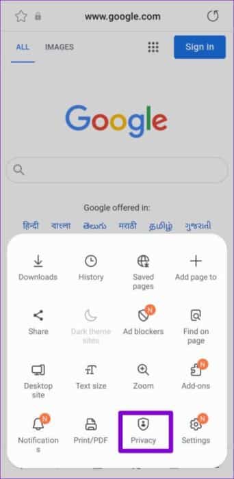 Privacy-in-Samsung-Internet-Browser-500x1024-1-500x1024-e1655925095259 أفضل 6 طرق لإصلاح استمرار متصفح الإنترنت من Samsung في الفتح تلقائيًا