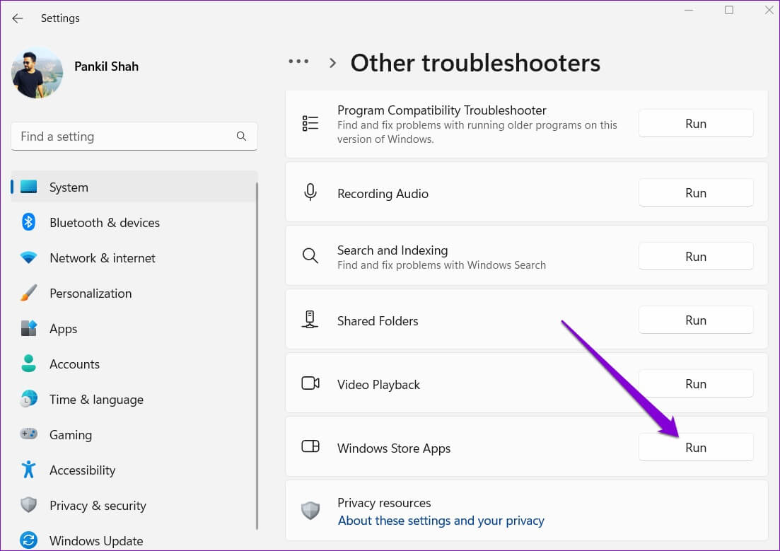 Run-Windows-Store-Apps-Troubleshooter-2-1103x779 إصلاح عدم تحديث تطبيقات متجر Microsoft تلقائيًا