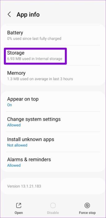 Samsung-Messages-App-Storage-500x1024-1-342x700 إصلاح استمرار تطبيق رسائل Samsung في التوقف