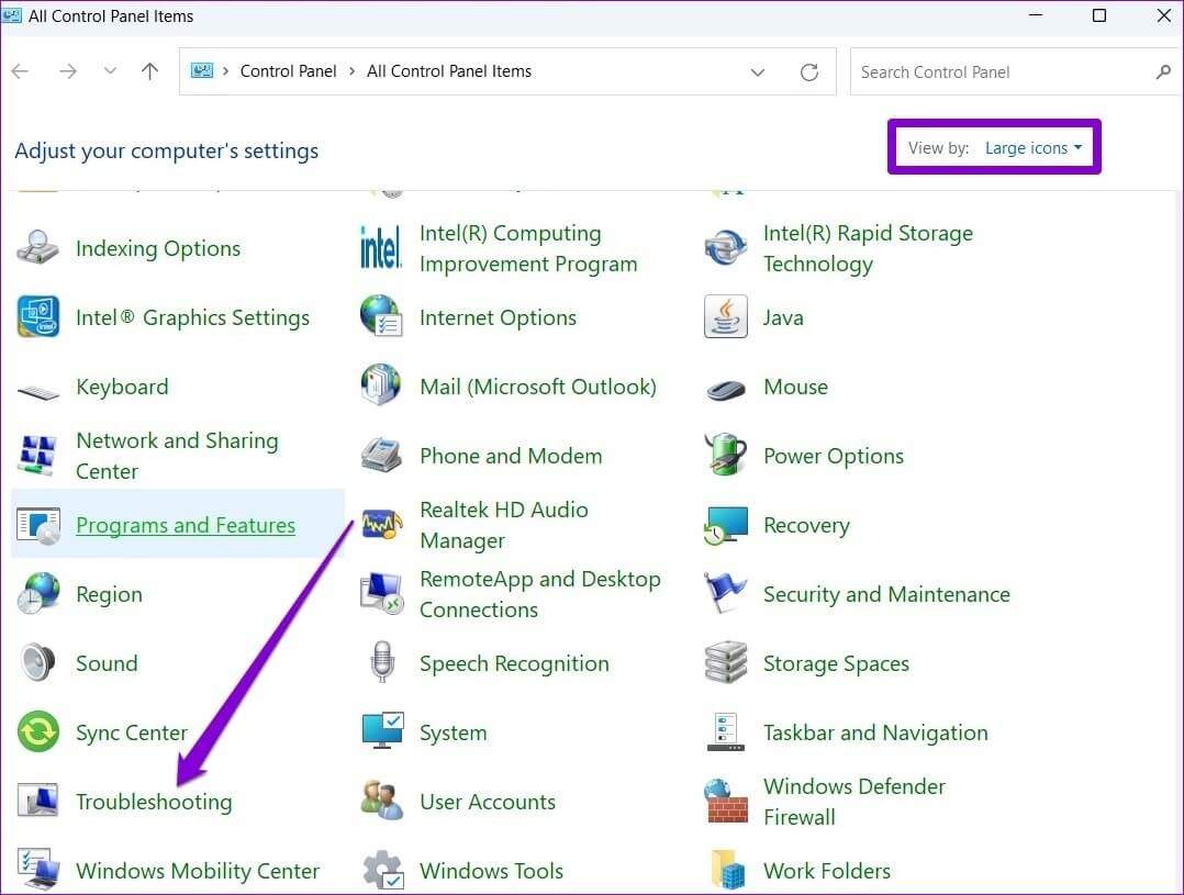 Troubleshooting-on-Windows-11-2-1078x815 أفضل 7 طرق لإصلاح خطأ نفاد ذاكرة الكمبيوتر في Windows 10 و Windows 11