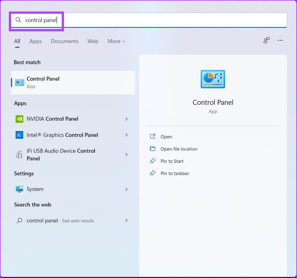Type-control-panel-and-hit-return-1-971x910 أفضل 5 طرق لإصلاح عدم عمل Microsoft Print to PDF على Windows 11
