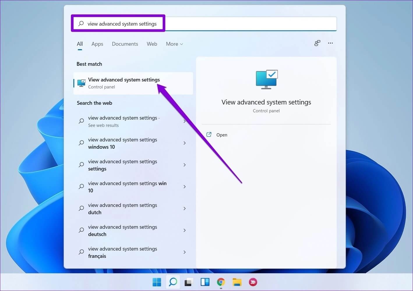 View-Advanced-System-Settings-1-1418x1000 أفضل 7 طرق لإصلاح خطأ نفاد ذاكرة الكمبيوتر في Windows 10 و Windows 11
