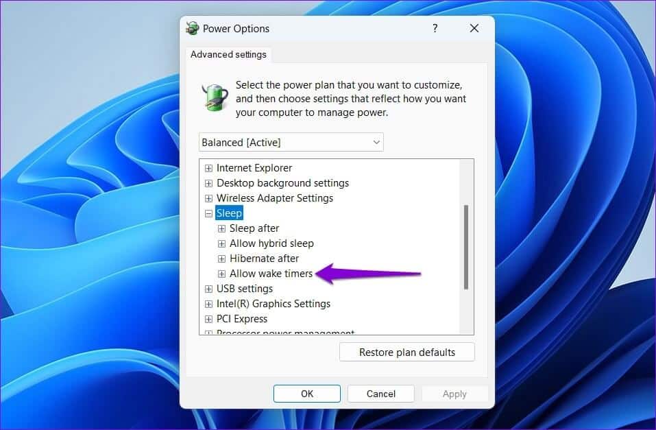 Wake-Timers-on-Windows-957x627 أفضل 6 طرق لإصلاح عدم عمل وضع السكون على Windows 11