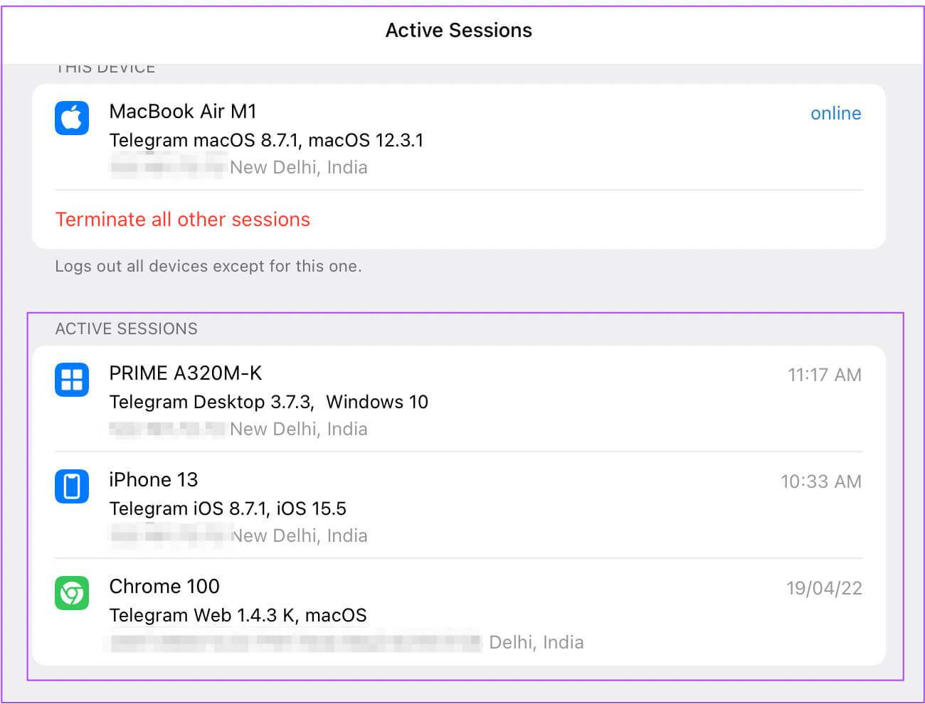 active-sessions-telegram-for-mac-1300x990 كيفية إزالة الأجهزة من حساب Telegram