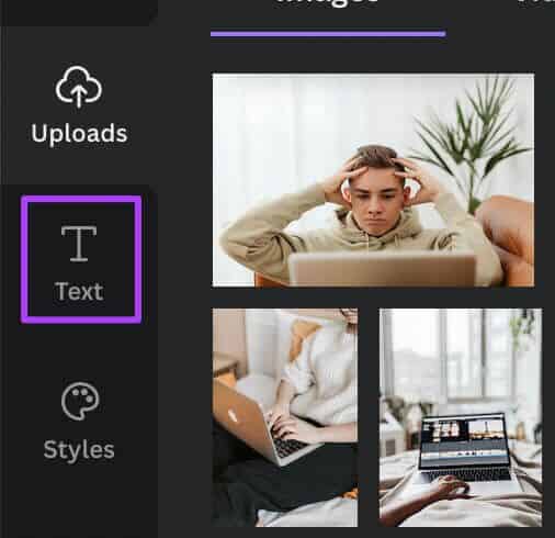 add-text-in-canva-506x490 كيفية إضافة رسوم متحركة في Canva على الهاتف المحمول وسطح المكتب