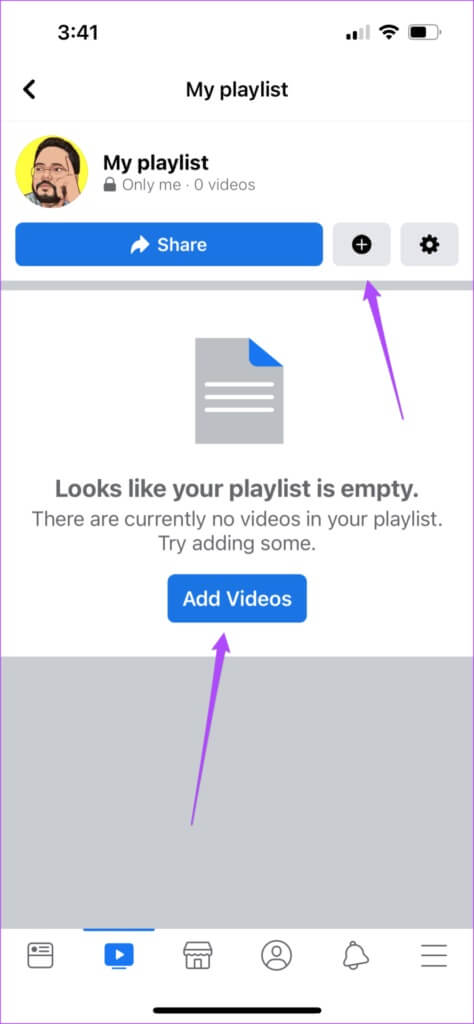 add-videos-in-facebook-playlist-iphone-474x1024-1-474x1024 كيفية إنشاء قائمة تشغيل فيديو في Facebook