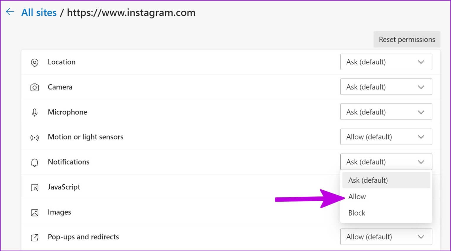 allow-notifications-for-Instagram-1536x857-1-1536x857 كيفية النشر على Instagram من جهاز الكمبيوتر أو جهاز Mac