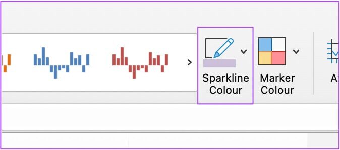 change-sparkline-color-ms-excel-674x298 أفضل 5 طرق تنسيق بيانات الجداول في Microsoft Excel