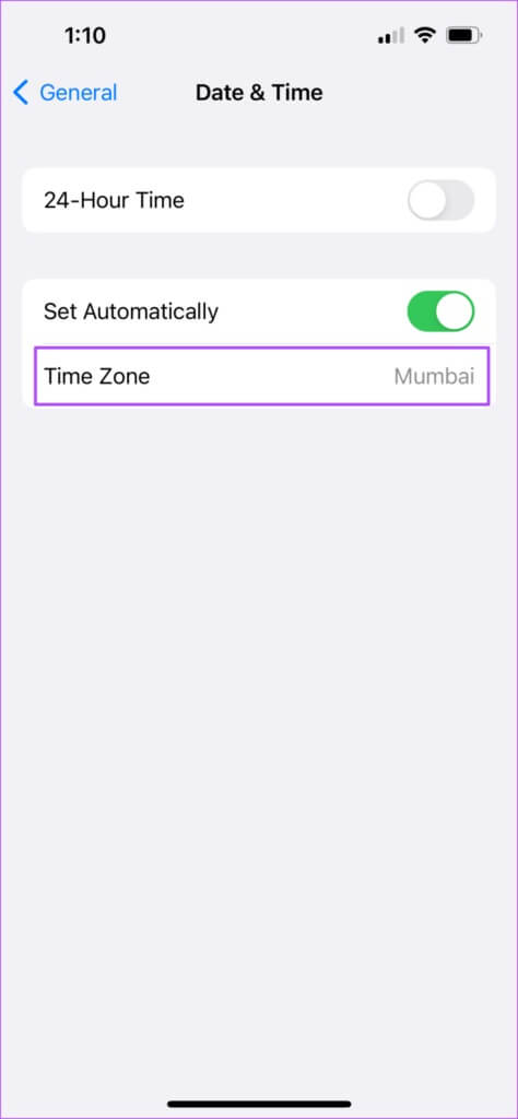 check-time-zone-in-iphone-474x1024-1-474x1024 كيفية فرض إرسال رسالة نصية بدلاً من iMessage إلى جهة اتصال