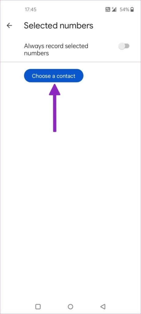 choose-a-contact-to-auto-record-calls-461x1024-1-461x1024 كيفية تسجيل المكالمات على هواتف OnePlus