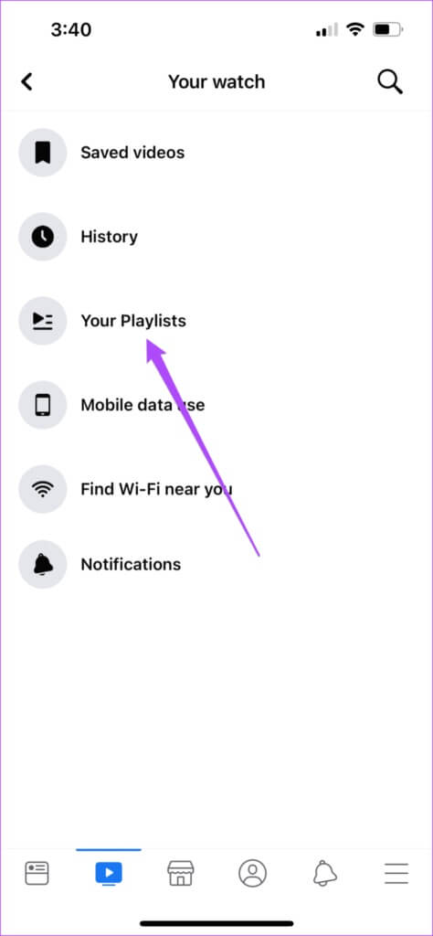 create-playlist-in-facebook-watch-iphone-474x1024-2-474x1024 كيفية إنشاء قائمة تشغيل فيديو في Facebook