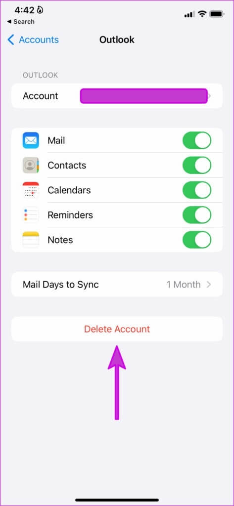 delete-email-account-473x1024-1-473x1024 أفضل 7 طرق لإصلاح رسائل البريد الإلكتروني المتأخرة في تطبيق البريد على iPhone