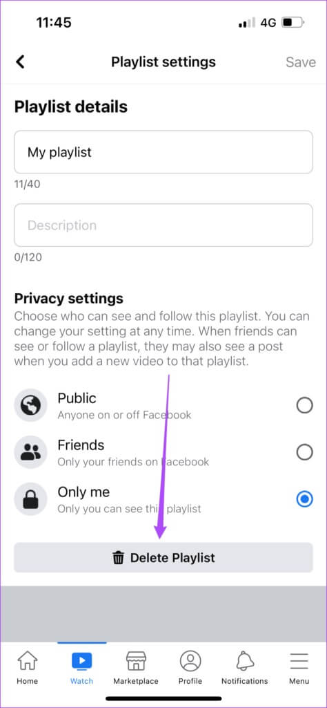 delete-playlist-from-facebook-watch-474x1024-1-474x1024 كيفية إنشاء قائمة تشغيل فيديو في Facebook