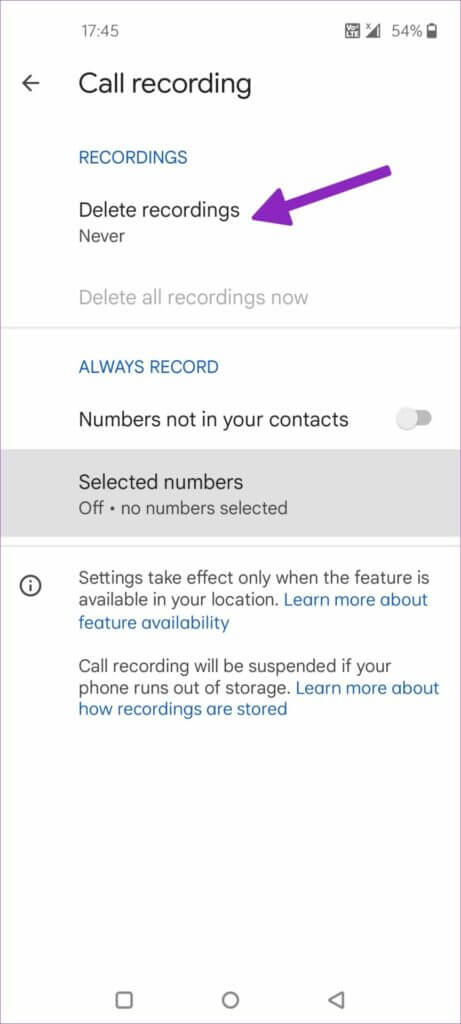 delete-recordings-461x1024-1-461x1024 كيفية تسجيل المكالمات على هواتف OnePlus