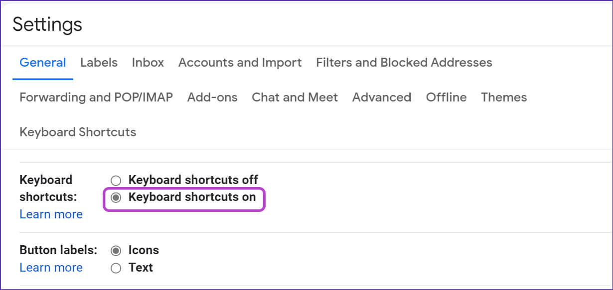 enable-keyboard-shortcuts-in-gmail-1230x583 أفضل 6 طرق لإصلاح عدم عمل اختصارات لوحة المفاتيح في Gmail