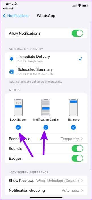 enable-whatsapp-notifications-323x700 أفضل 9 طرق لإصلاح عدم عمل إشعارات WhatsApp