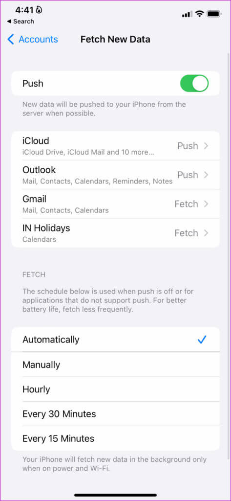 fetch-new-data-menu-473x1024-1-473x1024 أفضل 7 طرق لإصلاح رسائل البريد الإلكتروني المتأخرة في تطبيق البريد على iPhone
