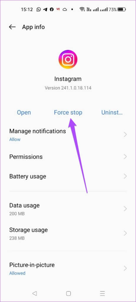 force-stop-instagram-on-android-462x1024-1-462x1024 طرق إصلاح عدم عمل كاميرا قصة Instagram