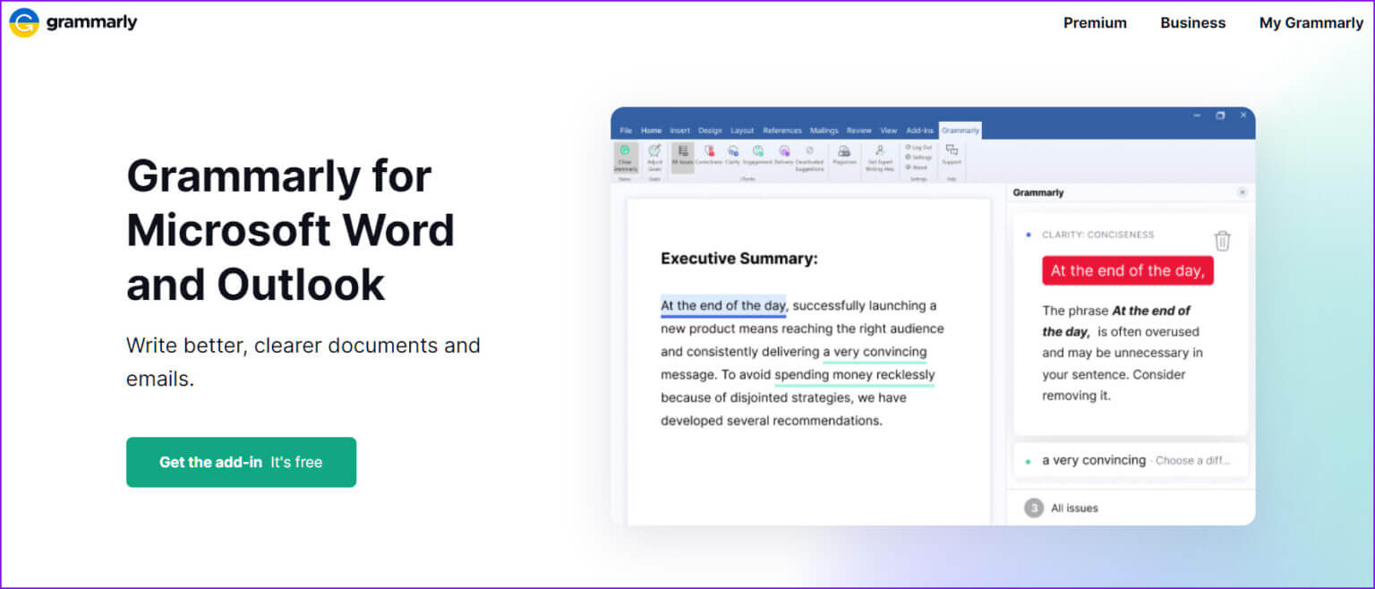 get-grammarly-for-word-and-outlook-1536x658-1-1536x658 كيفية استخدام Grammarly في Microsoft Word