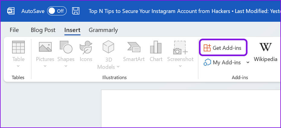 get-microsoft-word-add-ins-931x424 كيفية استخدام Grammarly في Microsoft Word