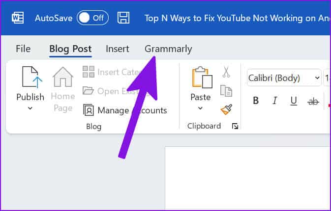 كيفية استخدام Grammarly في Microsoft Word - %categories