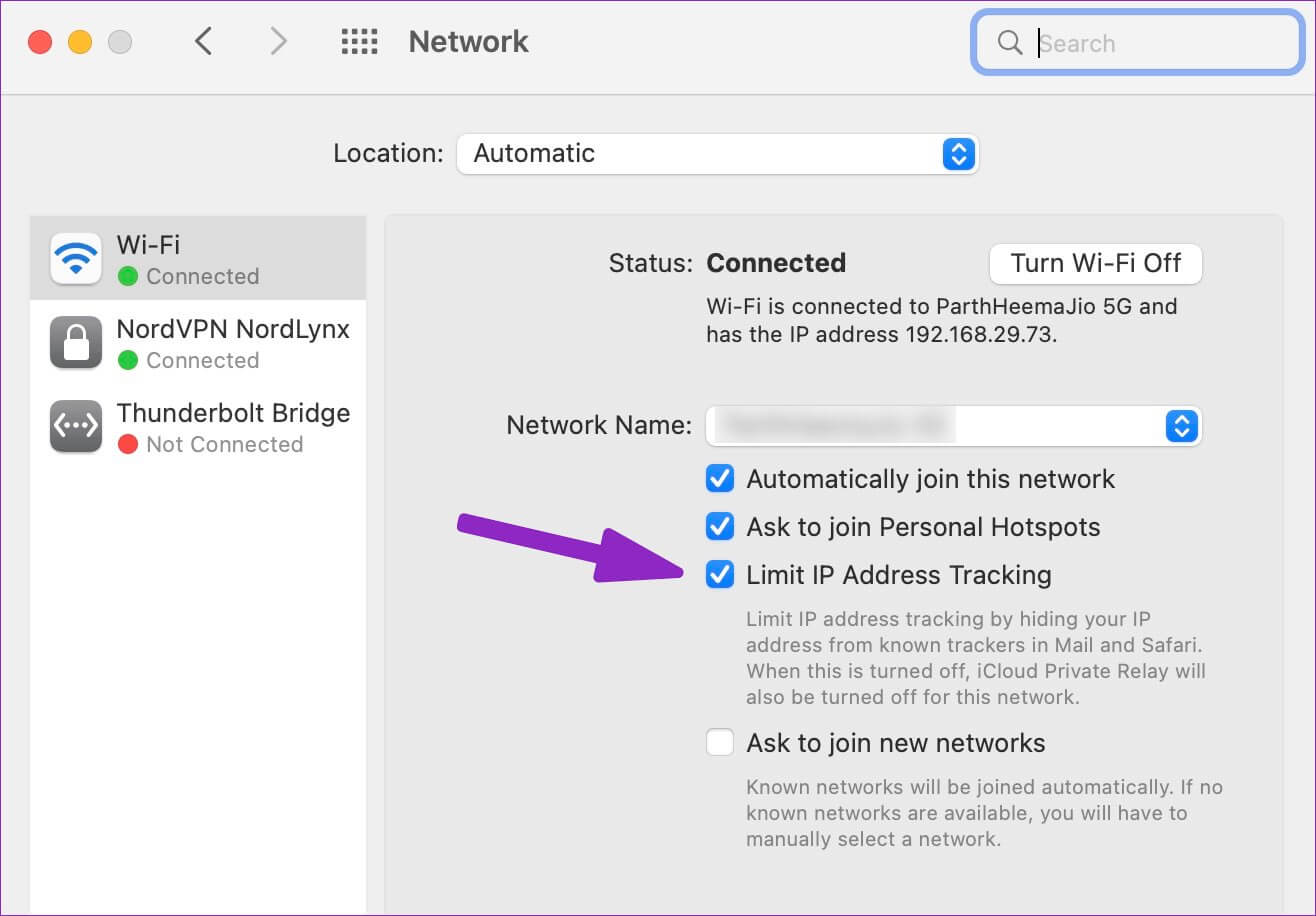 limit-IP-address-tracking-on-Wi-Fi-1316x916 ماذا يعني عدم توفر iCloud Private Relay على Mac