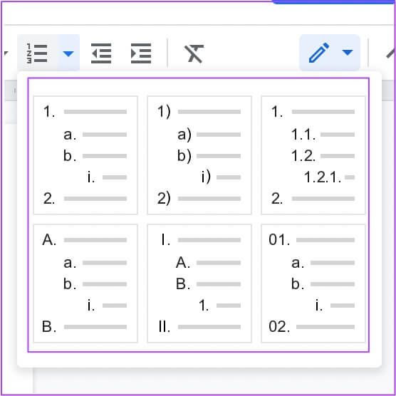 numbered-list-google-docs-556x556 كيفية إنشاء وتخصيص نقاط التعداد في مستندات Google
